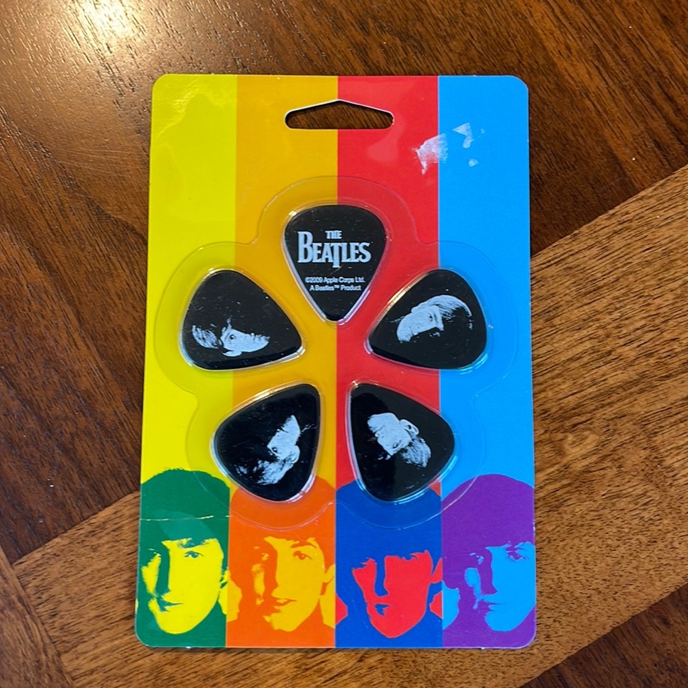 NEW IN PACKAGE - "WITH THE BEATLES" GUITAR PICKS - SET OF 10